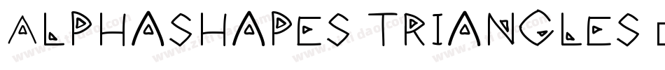 AlphaShapes triangles 2字体转换